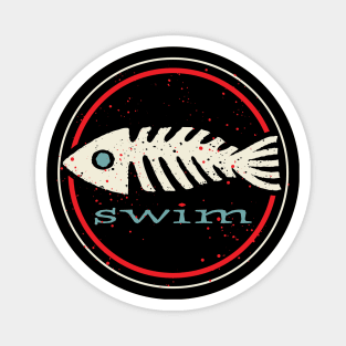 Swim! Graphic Fishbone Magnet